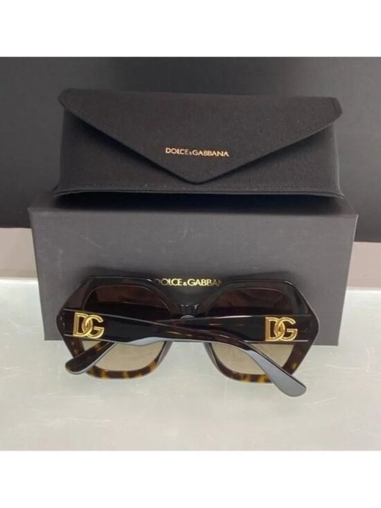 ? - New Authentic DOLCE & GABBANA Gradient Brown Irregular Ladies Sunglasses main image 11
